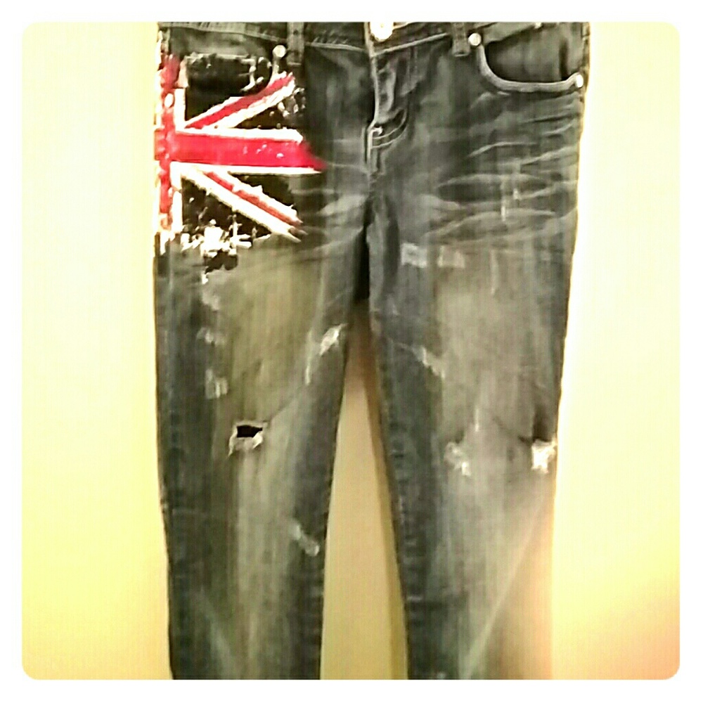 British Flag skinny jeans